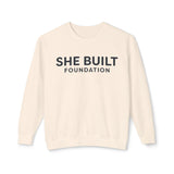 She Built Foundation Unisex Lightweight Crewneck Sweatshirt