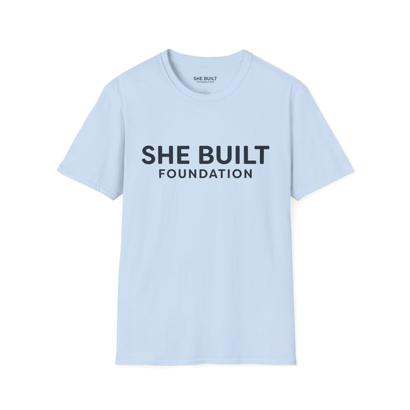 She Built Foundation Unisex Softstyle T-Shirt