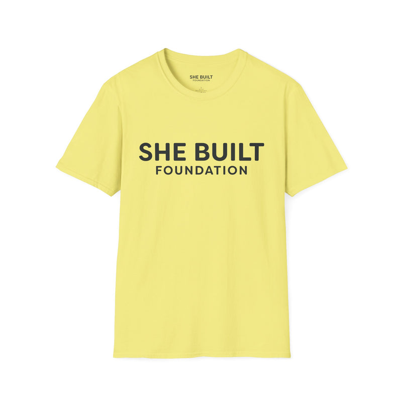 She Built Foundation Unisex Softstyle T-Shirt