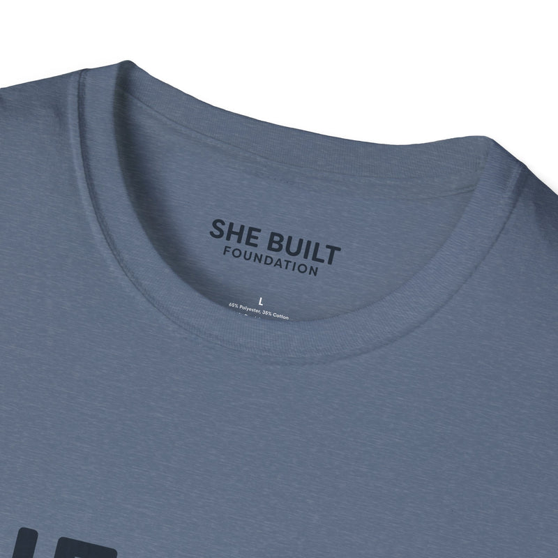 She Built Foundation Unisex Softstyle T-Shirt