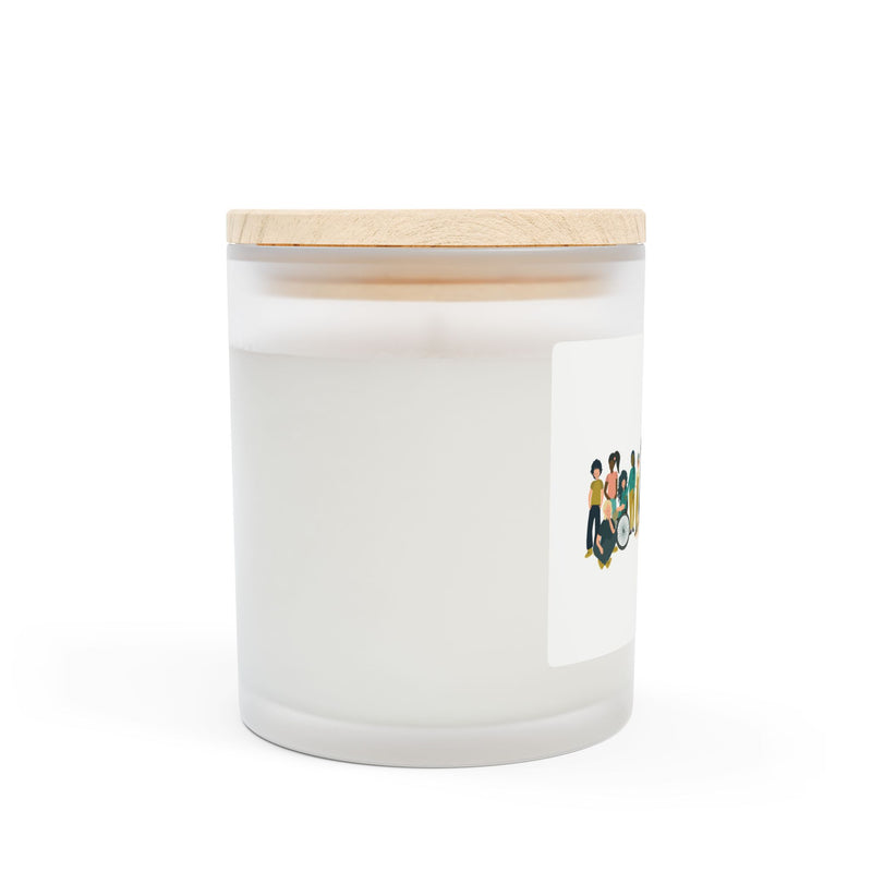 Frosted Glass Candle, 11oz