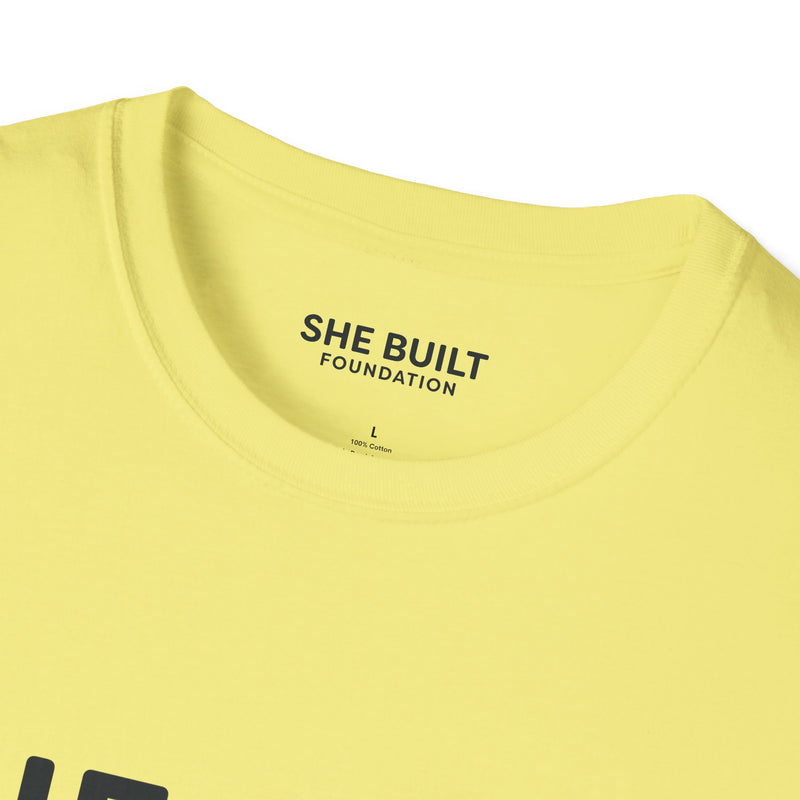 She Built Foundation Unisex Softstyle T-Shirt