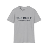 She Built Foundation Unisex Softstyle T-Shirt