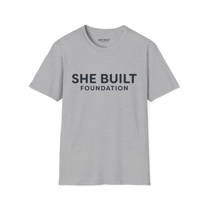 She Built Foundation Unisex Softstyle T-Shirt