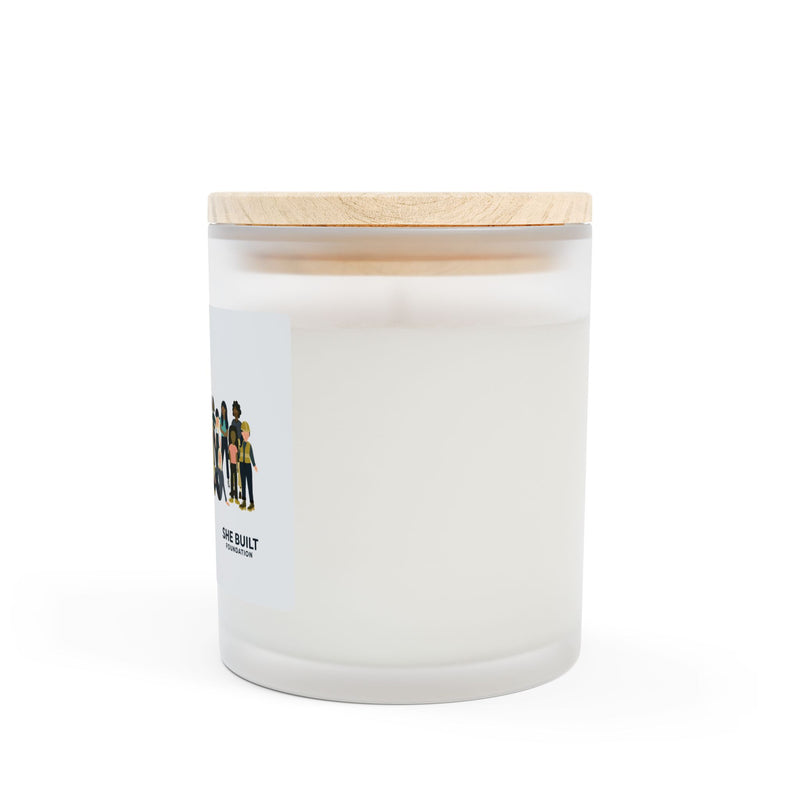 Frosted Glass Candle, 11oz