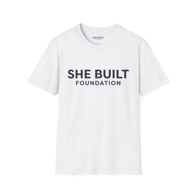 She Built Foundation Unisex Softstyle T-Shirt