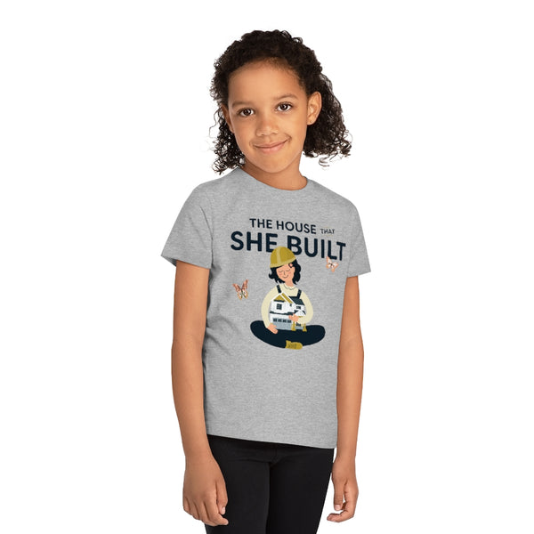 She Built Kids'  T-Shirt